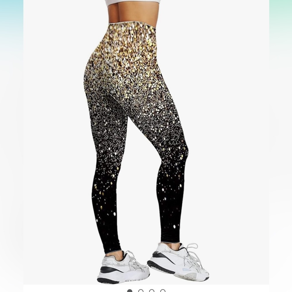 Item bought not true to item received. Stretchy leggings. No actual sparkle.